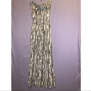 Strapless maxi dress